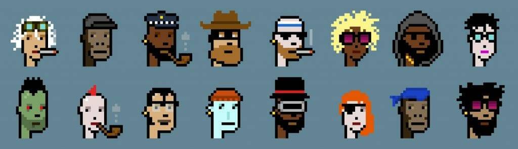 A collection of CryptoPunks