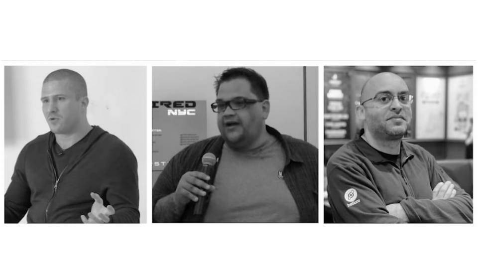 Portraits of Helium's founders