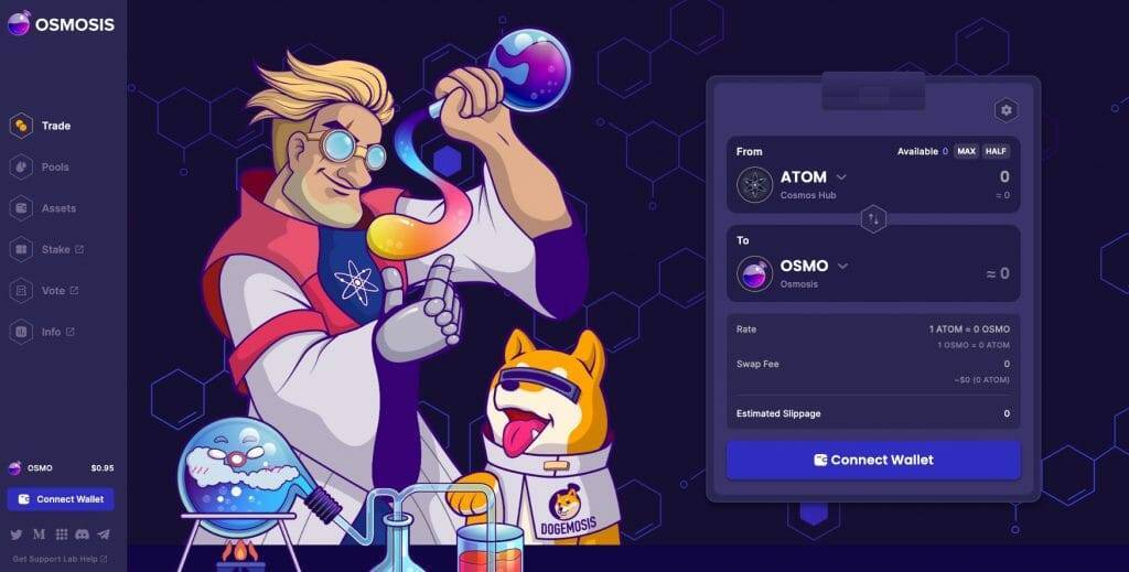 Osmosis crypto app