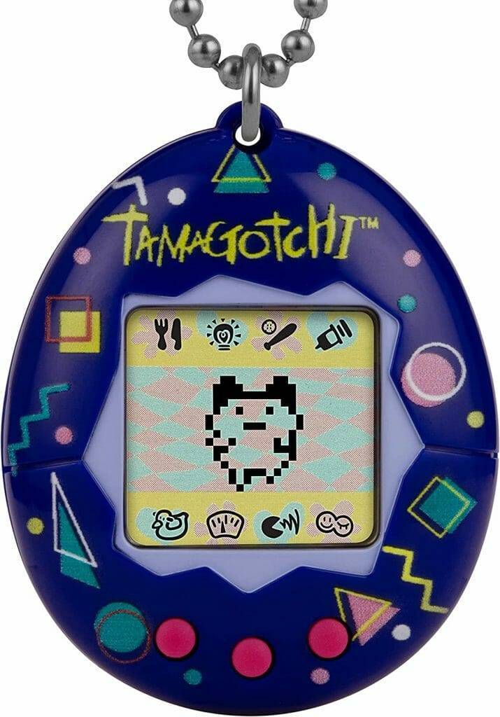 Photo of a Tamagotchi keychain