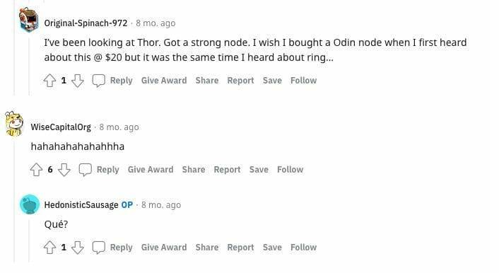 Reddit discussions about STRONG competitors