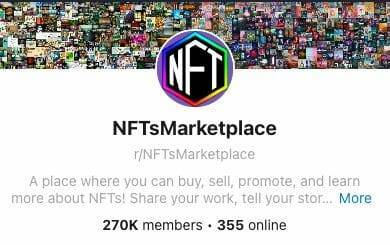 Another Subreddit on NFTs