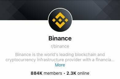 A subreddit for Binance fans