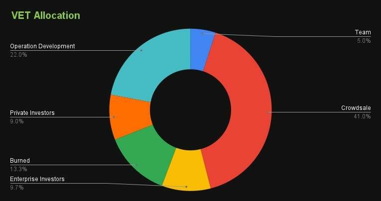 VET token allocation