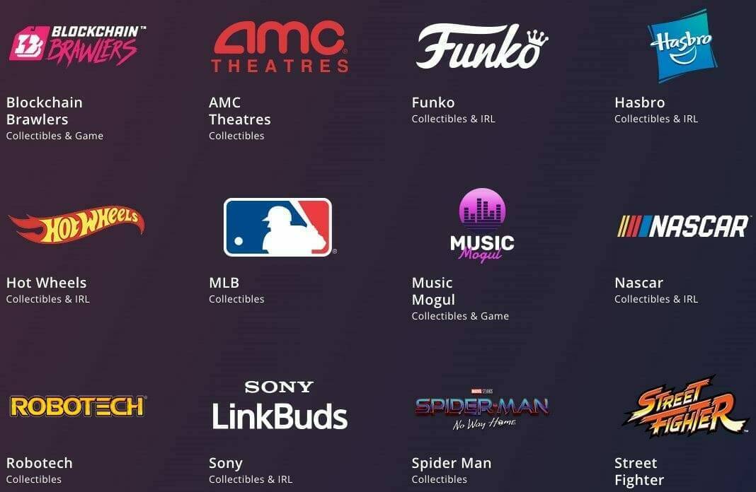WAX NFT partnerships