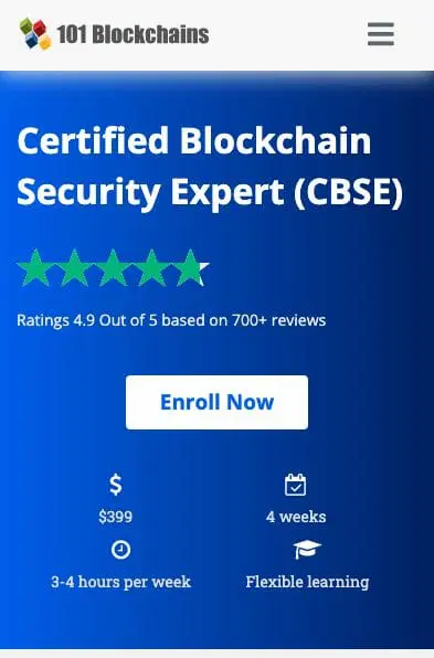 certified blockchain security expert training