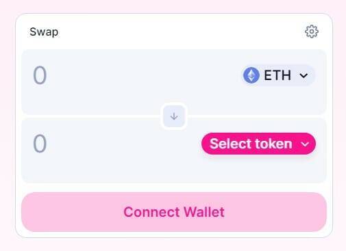 uniswap connect wallet selection