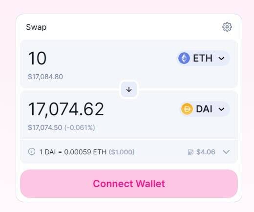 Uniswap interface