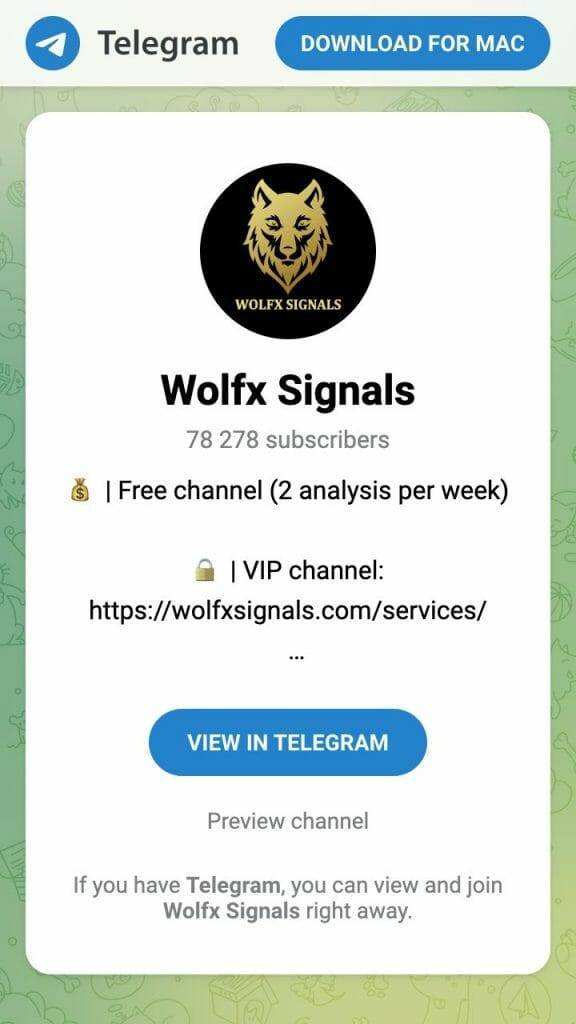 wolfxsignals sign-up page