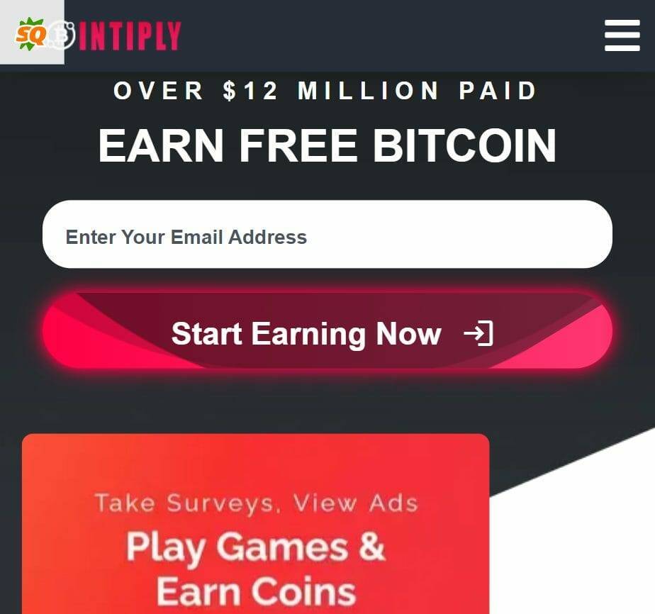 Cointiply home page