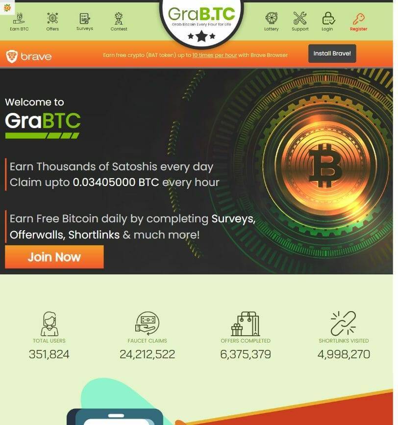 Grab.tc Crypto Faucet