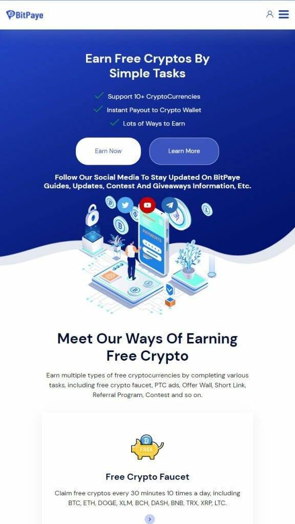 BitPaye homepage