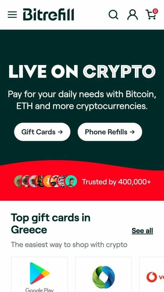 bitrefill Dogecoin purchases