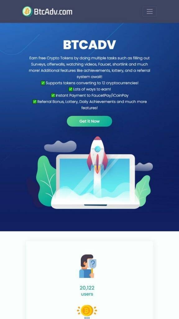 BitAdv homepage