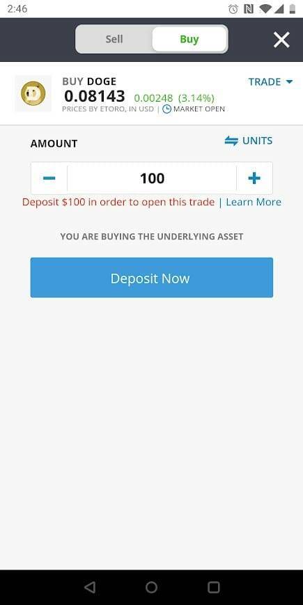 how to buy Dogecoin eToro