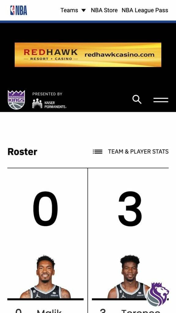 sacramento kings page