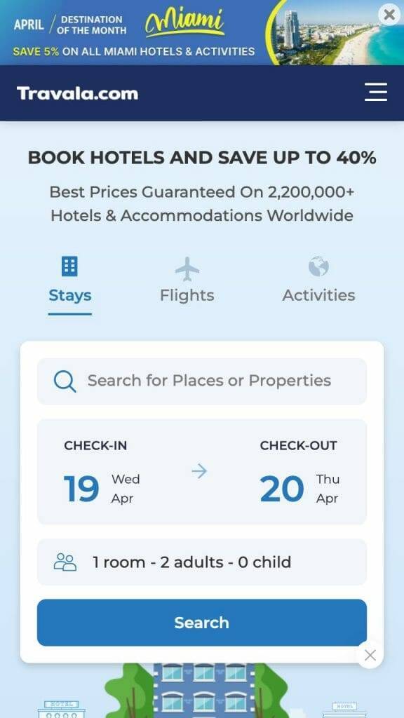 travala homepage