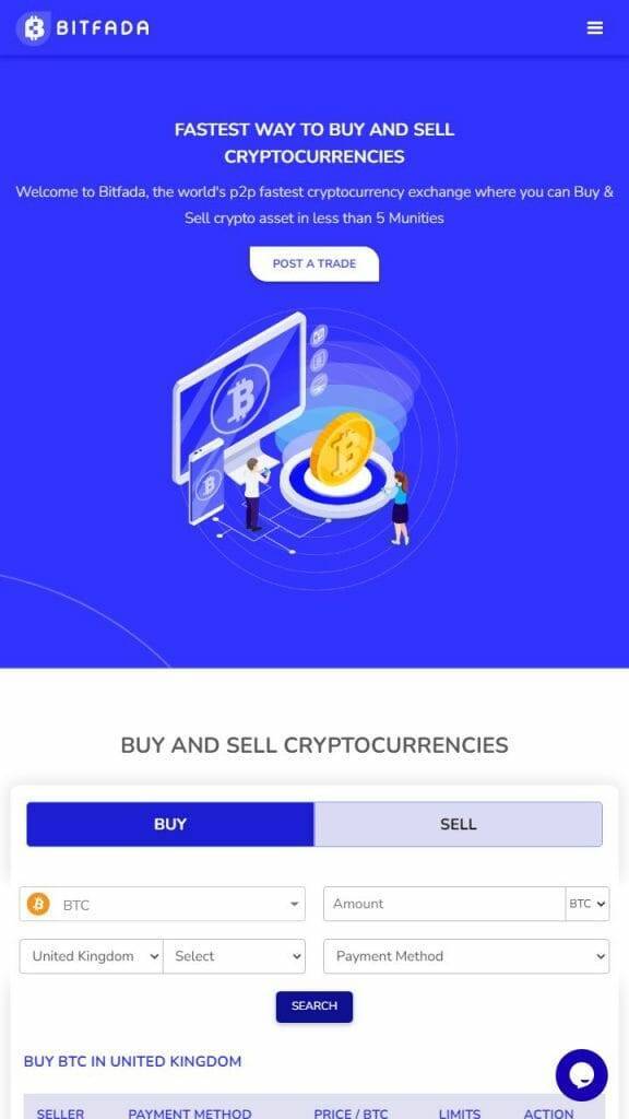 Bitfada P2P Crypto Exchange