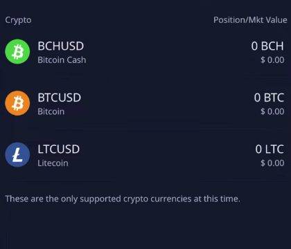 choose crypto to send