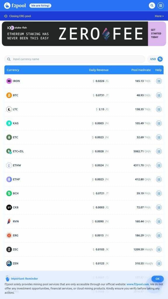 f2pool doge mining pool