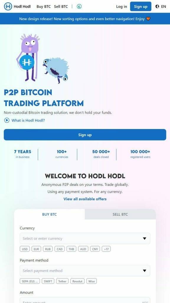 Hodl Hodl P2P Crypto Exchange