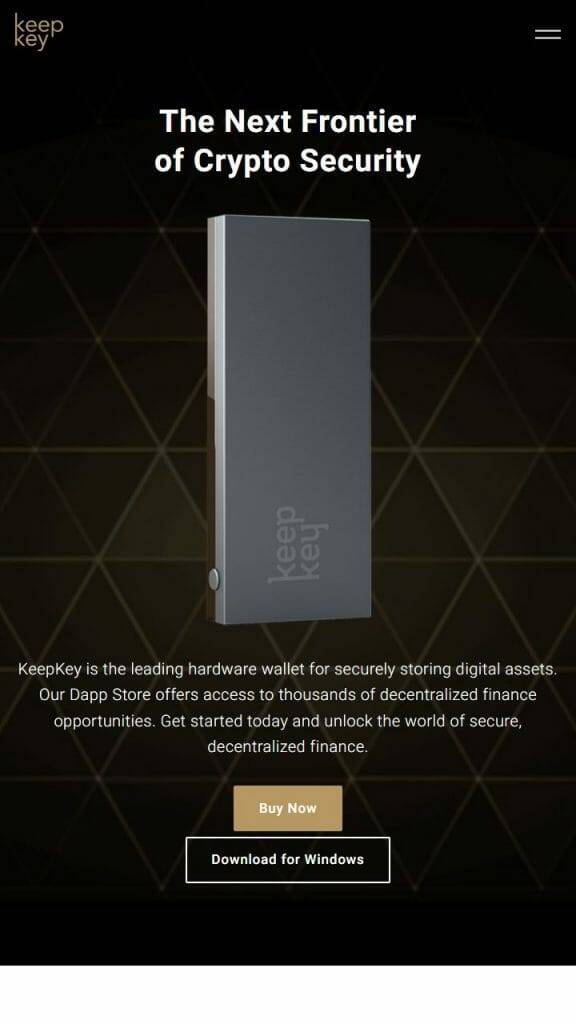 KeepKey dogecoin wallet