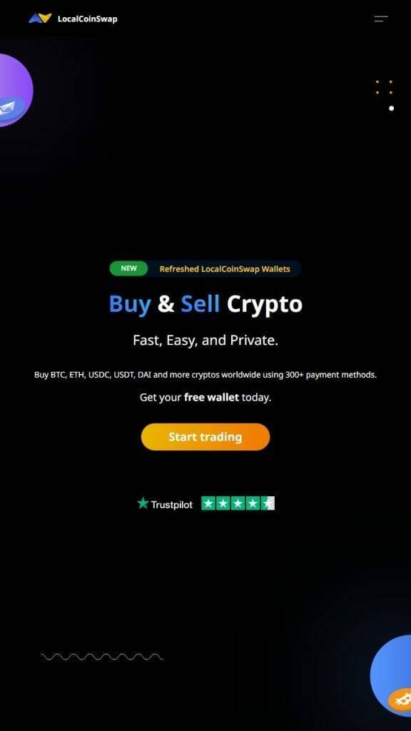 LocalCoinSwap P2P Crypto Exchange