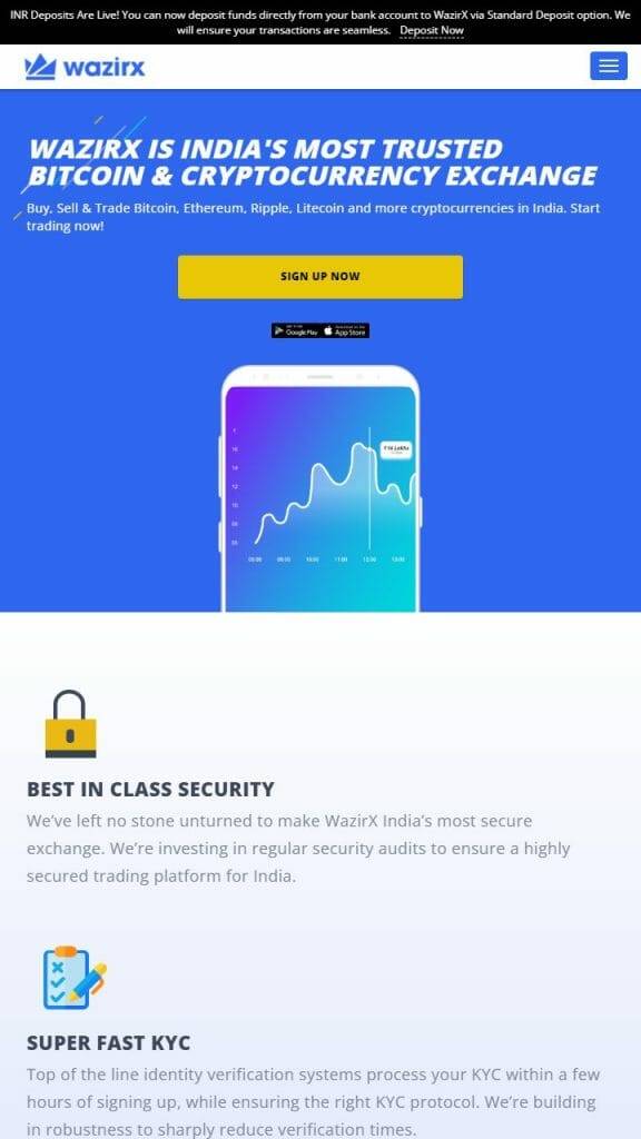WazirX P2P Crypto Exchange