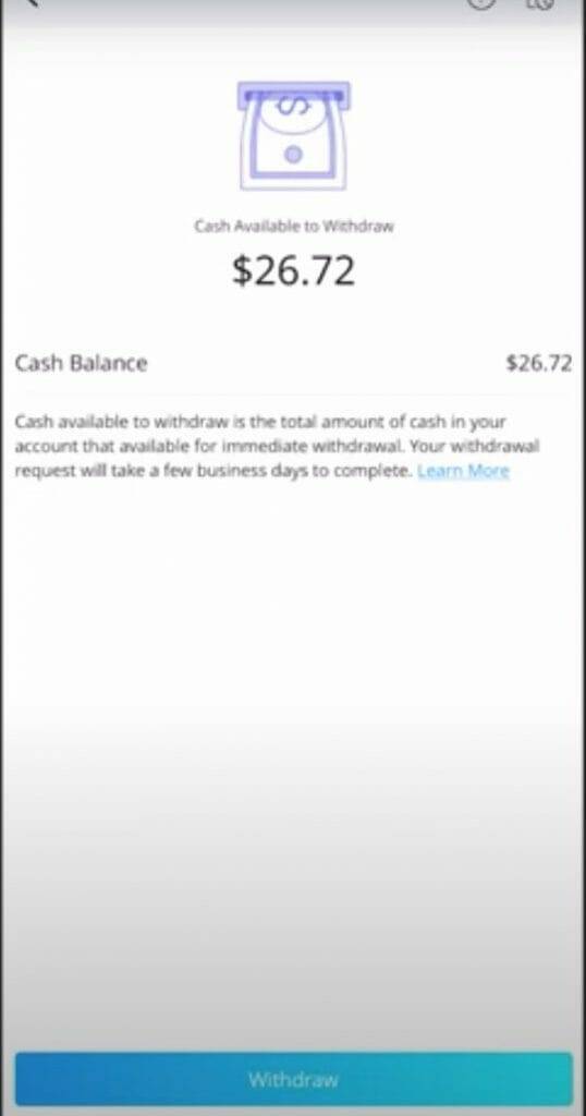 withdraw cash