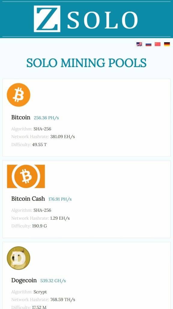 ZSolo Doge Minnig Pool