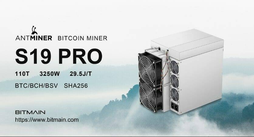 Bitmain Antminer S19 Pro ASIC miner