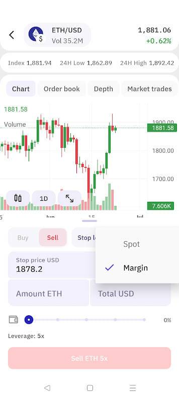 how to short eth kraken