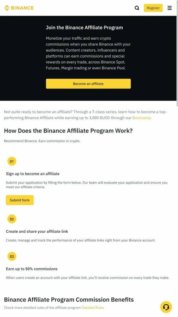 Binance crypto affiliate program