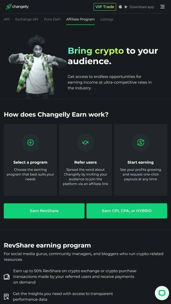 Changelly crypto affiliate program