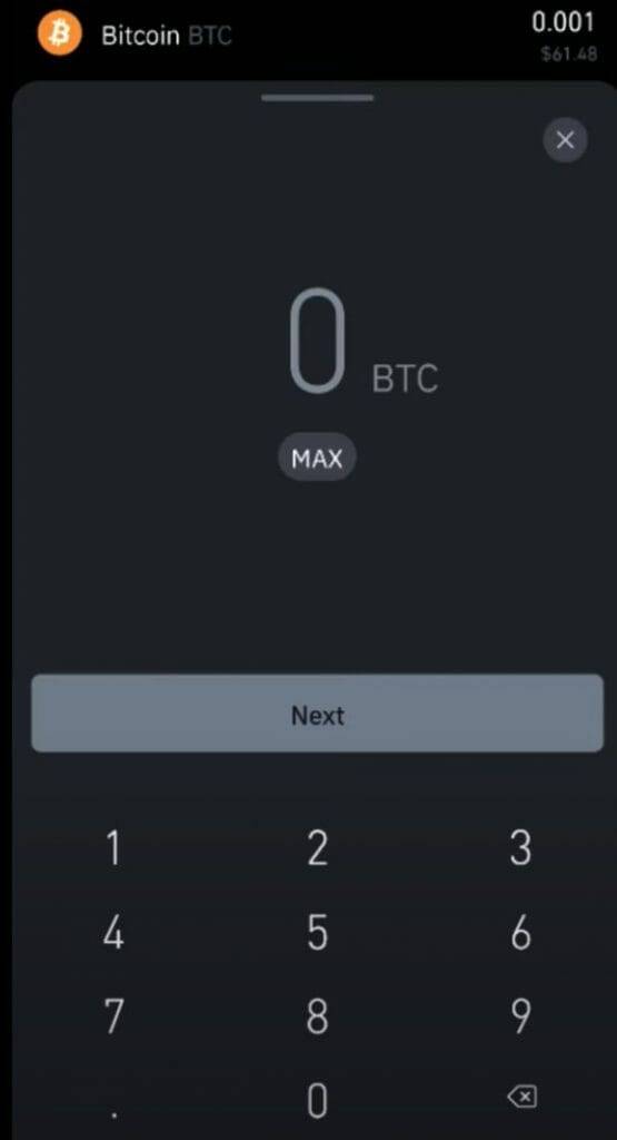 enter btc withdrawal amount on binance