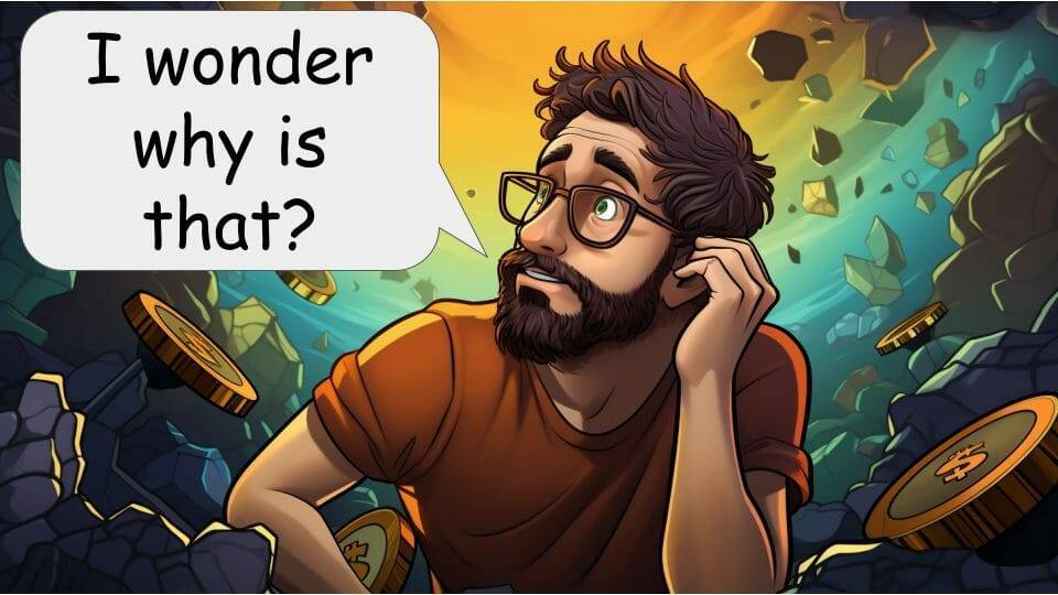 crypto comic character wondering about an answer