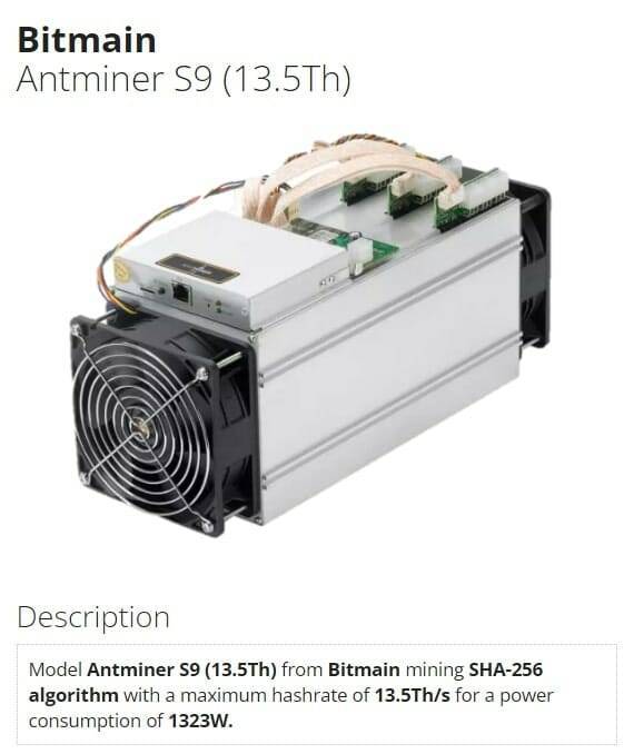 Bitmain Antminer S9
