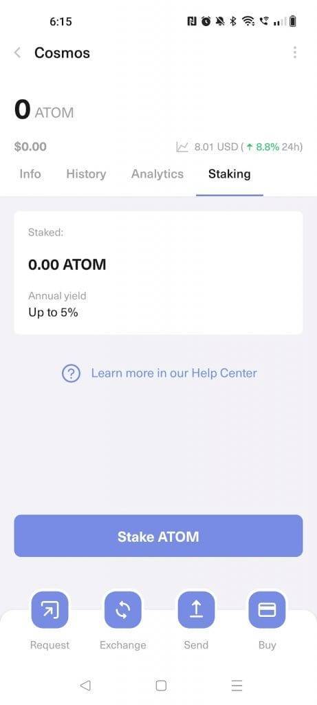 guarda wallet staking interface
