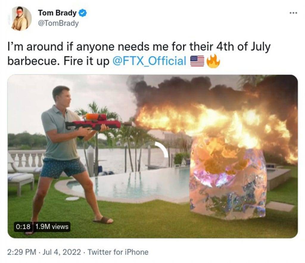 tom brady shilling FTX