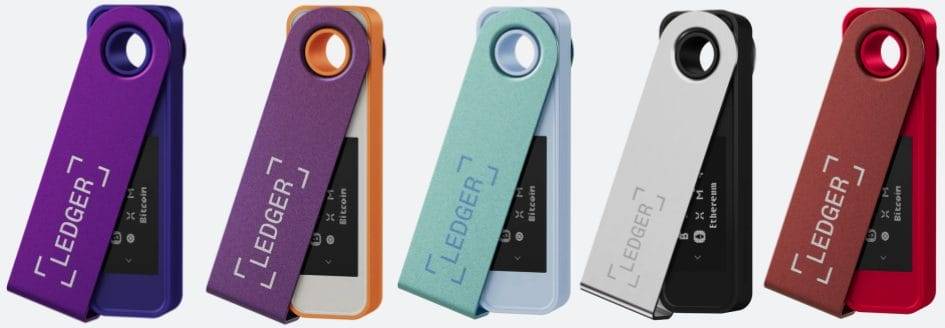 Ledger Nano S Plus colors