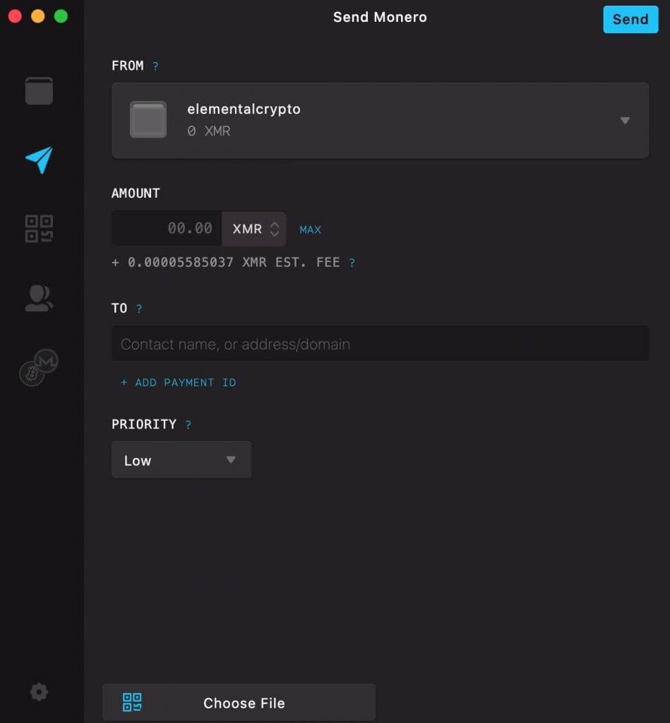 send monero