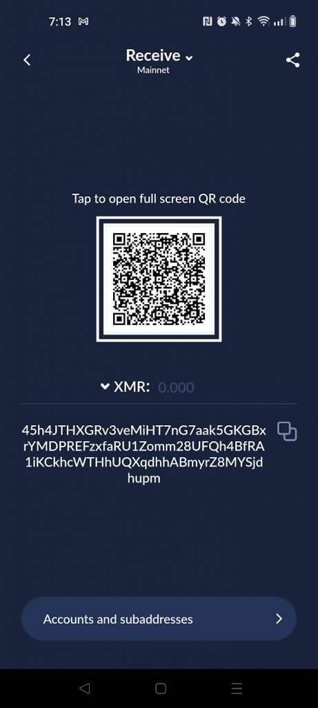 how to receive crypto on elite wallet