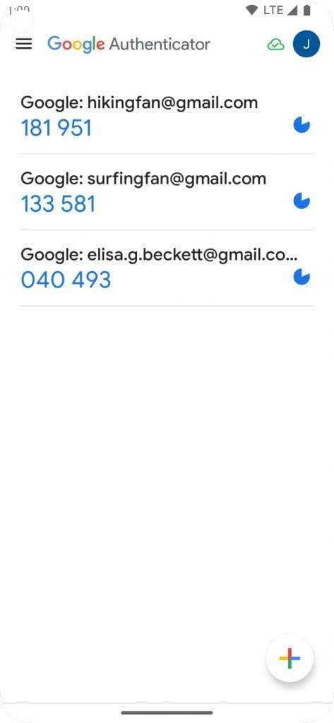 google authenticator