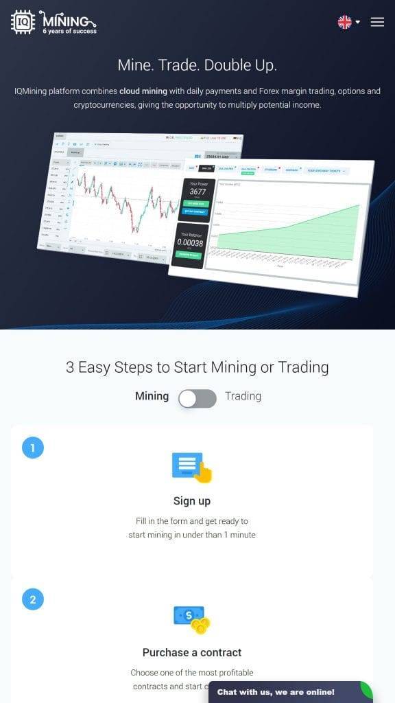 IQ Miners cloud mining platform