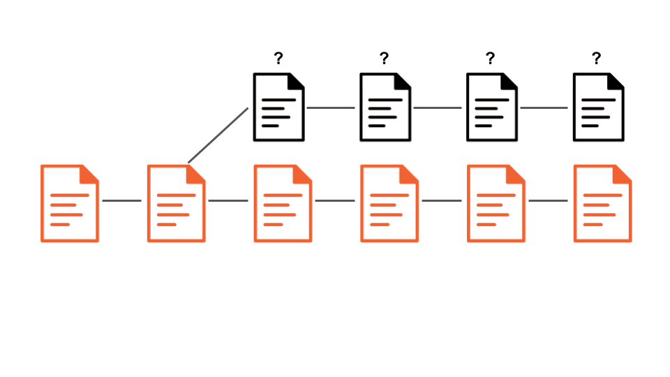blockchain depiction
