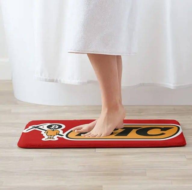 A gift of bitcoin doormat