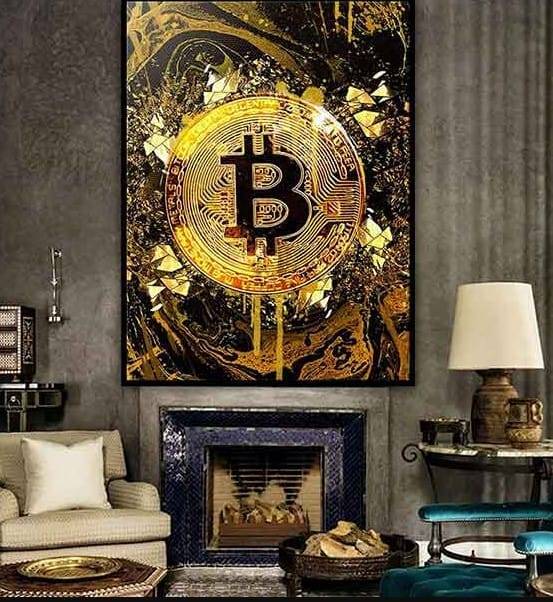 A gift of crypto wall decor