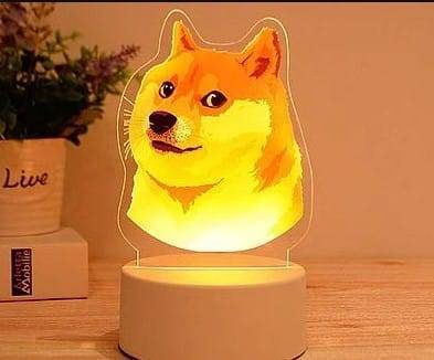 Dogecoin Crypto-Night light