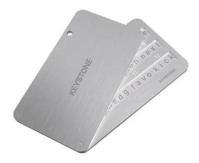 Stainless Steel Seed Phrase Plate
