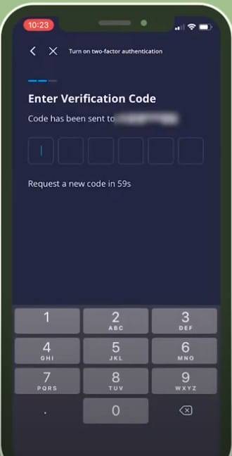 Webull crypto wallet - transaction verification code